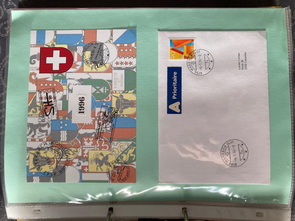 Classeur brieven Zwitserland!!!, Timbres & Monnaies, Enlèvement ou Envoi
