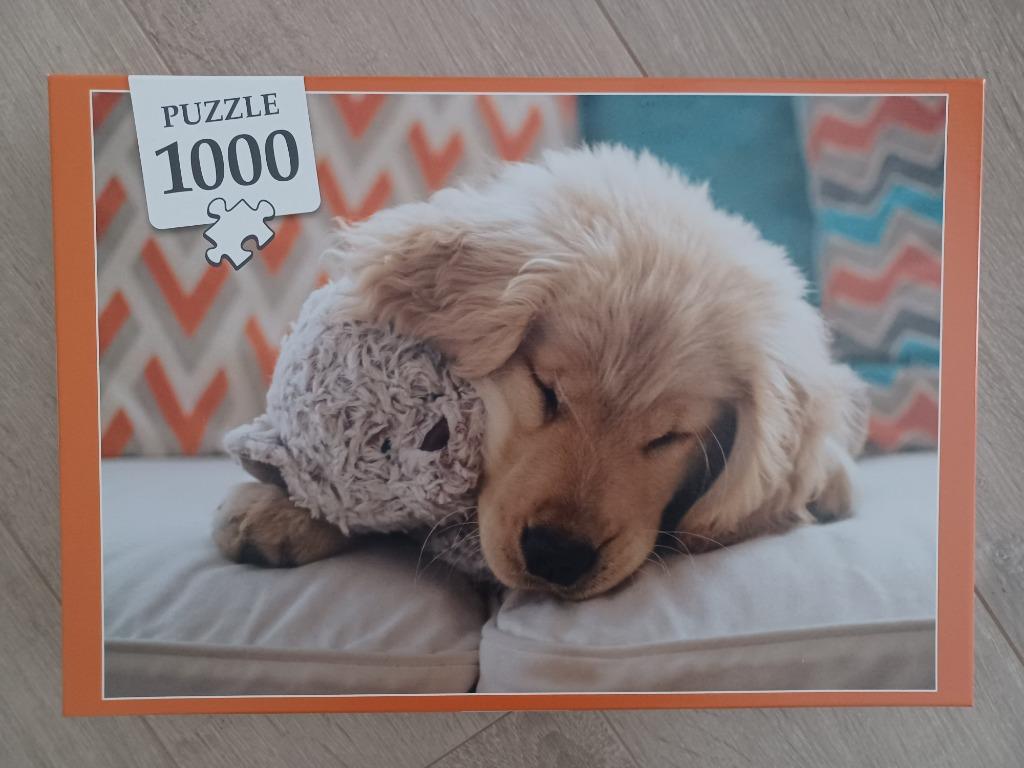 Puzzle pour chiots 1000 pièces, Enlèvement ou Envoi, 500 à 1500 pièces, Comme neuf, Puzzle