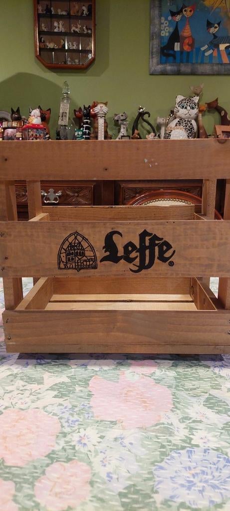 Kleine bak leffe voor 12 flessen, Verzamelen, Ophalen, Zo goed als nieuw, Flesje(s), Leffe