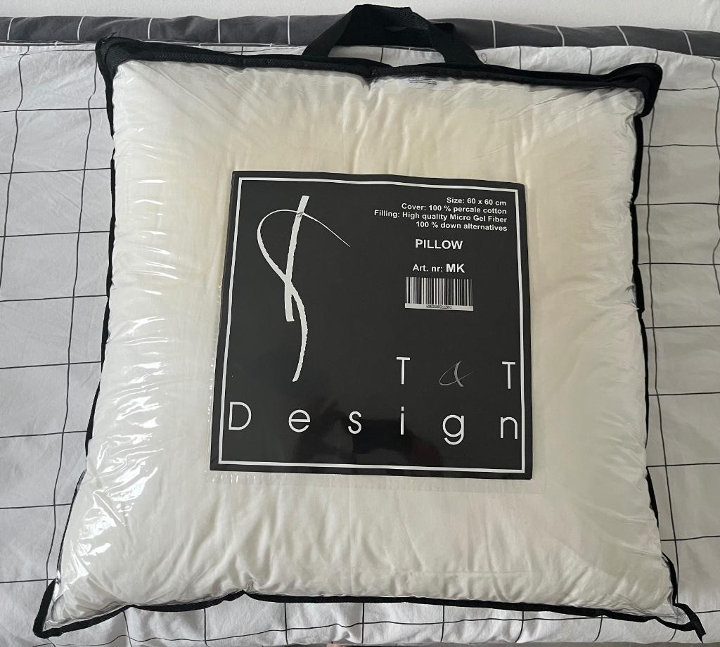 2 kussens T&T Design, Oreiller, Enlèvement ou Envoi, Blanc, Une personne