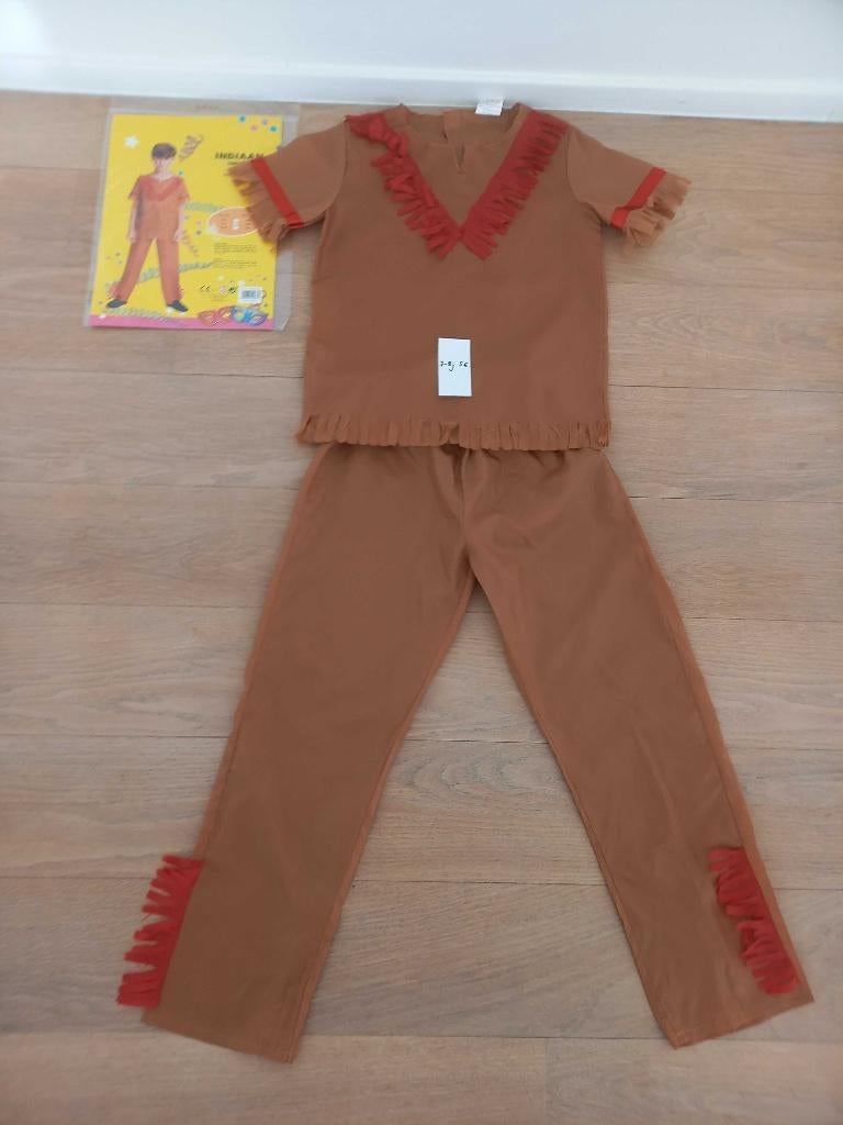 Verkleedpak indiaan 7-9 jaar Maat 122-134, Enfants & Bébés, Costumes de carnaval & Déguisements, Comme neuf, Garçon ou Fille, 122 à 128