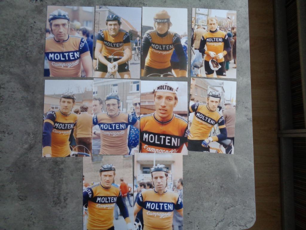 MOLTENI  EDDY MERCKX ploeg 10x foto's, Ophalen of Verzenden