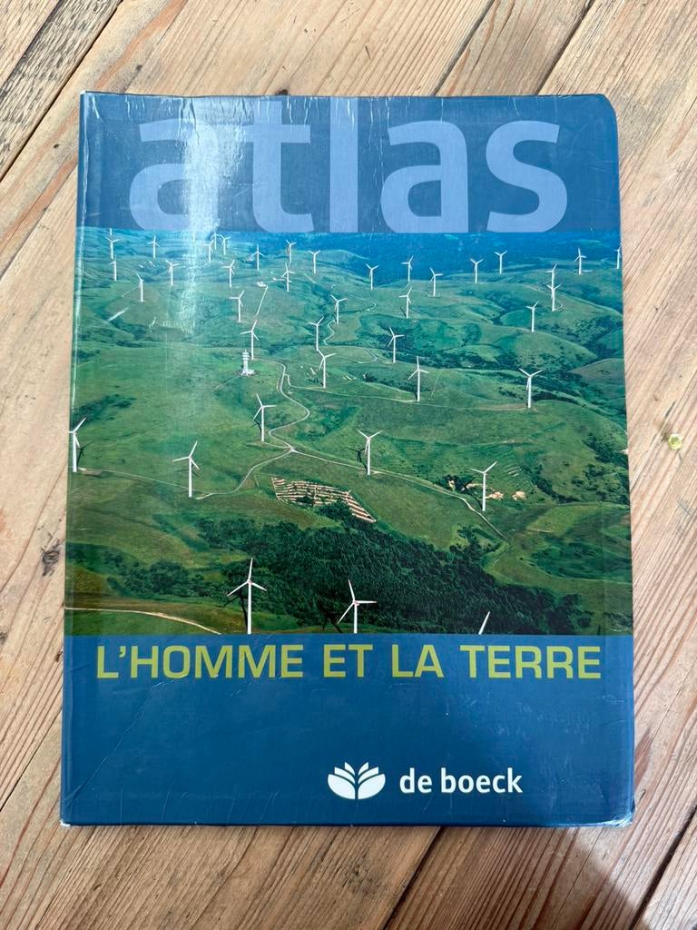 Atlas l’homme et la terre  ( de boeck ), Ophalen of Verzenden, Zo goed als nieuw