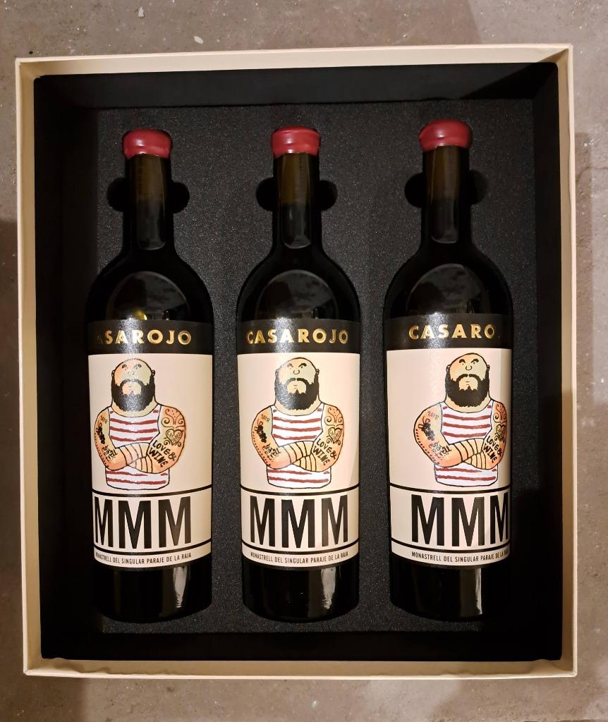 3 x CasaRojo MMM 2018 en gift box (G&G: 94/100), Collections, Vins, Neuf, Vin rouge, Espagne, Pleine, Enlèvement ou Envoi