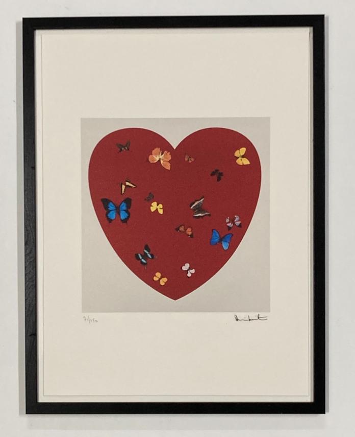Gedrukt naar Damien Hirst. Beperkte oplage, Antiek en Kunst, Ophalen of Verzenden