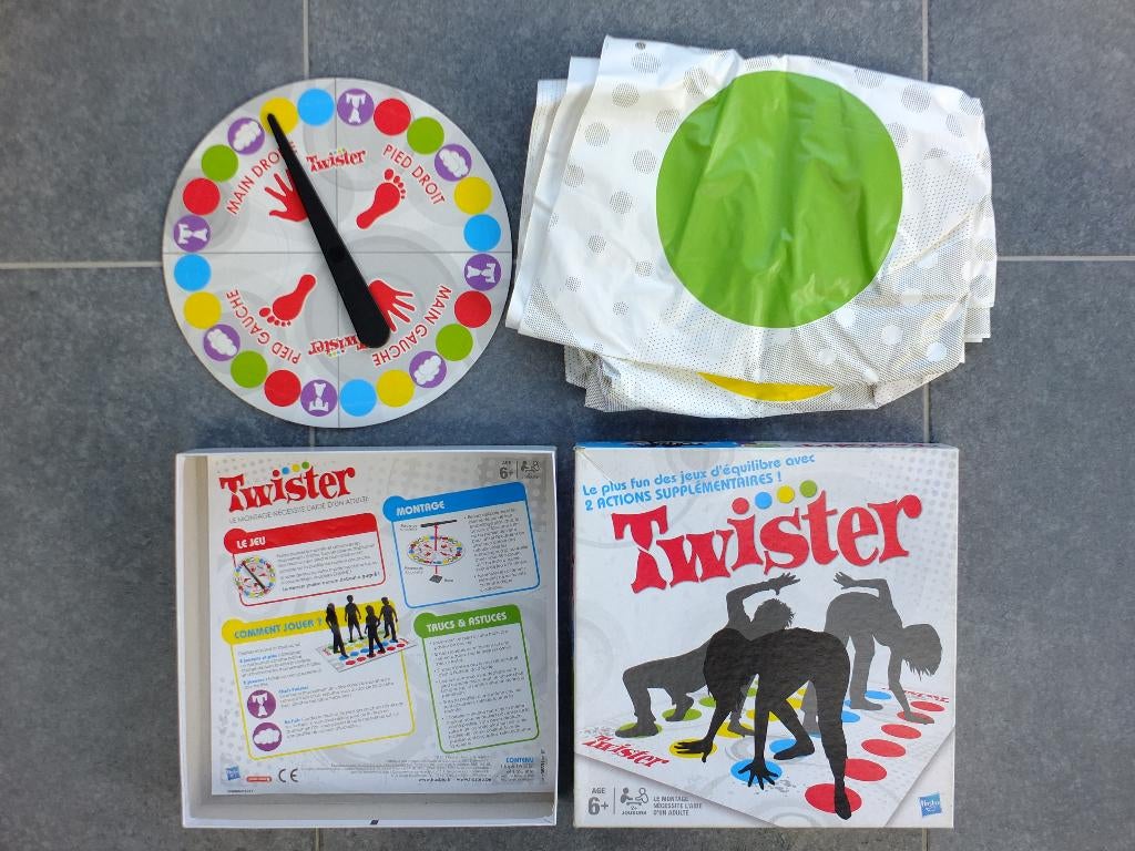 Twister, jeu d'ambiance, d'adresse et d'équilibre, Hasbro, Hobby & Loisirs créatifs, Trois ou quatre joueurs, Enlèvement ou Envoi