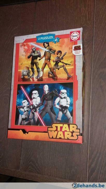 Twee puzzels Star Wars 48 stukjes, Ophalen, Gebruikt