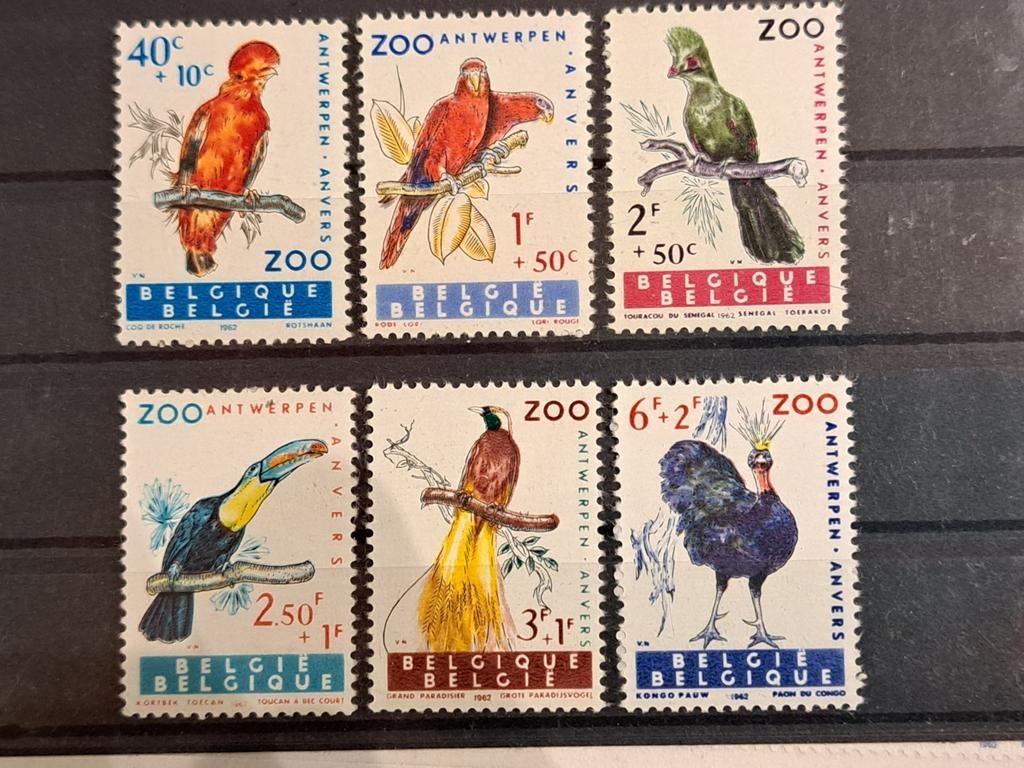 Belgique OBP 1216-1221 ** 1962, Timbres & Monnaies, Enlèvement ou Envoi, Non oblitéré, Neuf