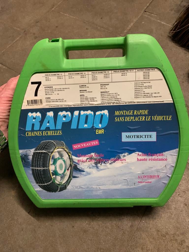 Sneeuwkettingen Rapido nr 7 (13” -16”), Ophalen, Gebruikt