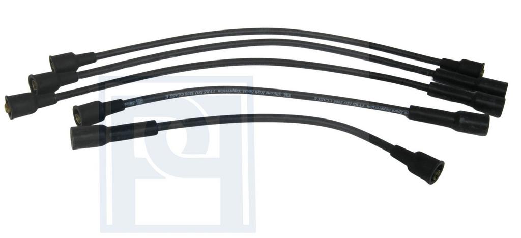Volvo Bougiekabelset B18+B20 zwart silicon rubber inclusief, Enlèvement ou Envoi, Neuf, Volvo