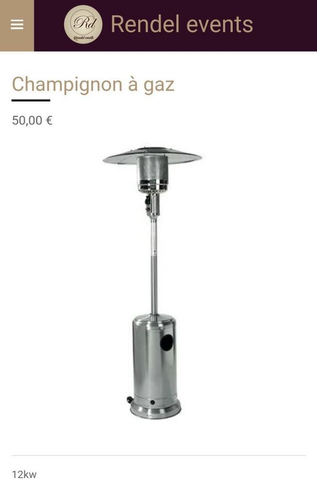 Chauffage extérieur a louer, Jardin & Terrasse, Chauffage de terrasse, Comme neuf, Enlèvement