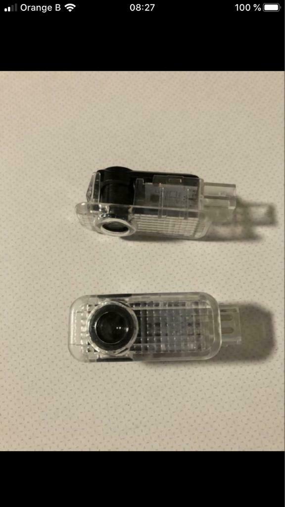 4 Lampes led pour bas de portières logo Sline pour Audi, Auto-onderdelen, Ophalen of Verzenden, Gebruikt, Audi