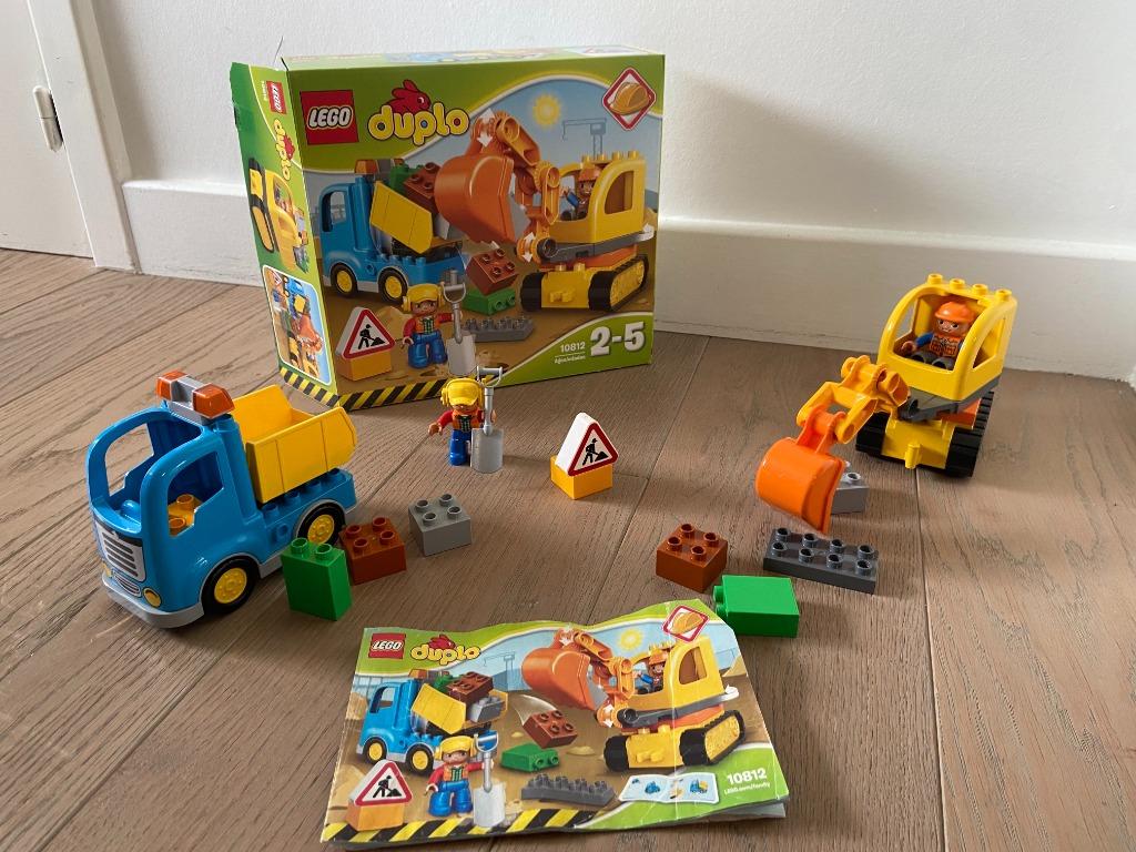 Lego Duplo Grondwerkers set 10812, Ophalen, Zo goed als nieuw, Complete set, Duplo