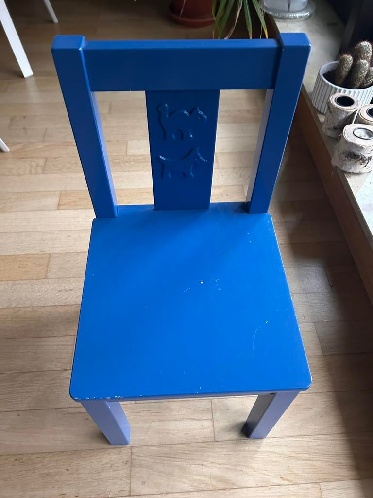 Kinderstoeltje blauw Ikea, Ophalen, Gebruikt, Stoel(en)