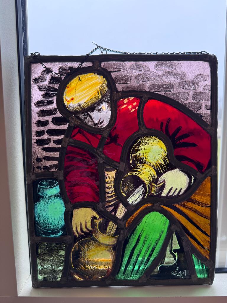 Loodglas, Antiek en Kunst, Antiek | Glaswerk en Kristal, Ophalen