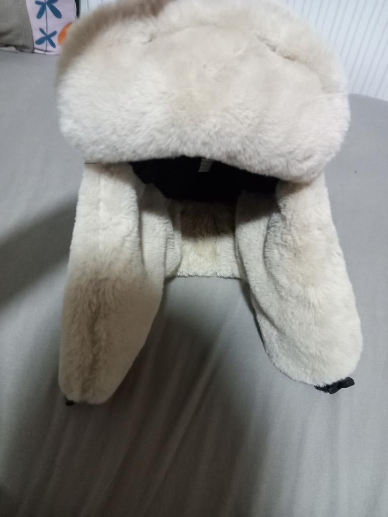 Witte ushanka, Ophalen, Hoed, Nieuw, One size fits all