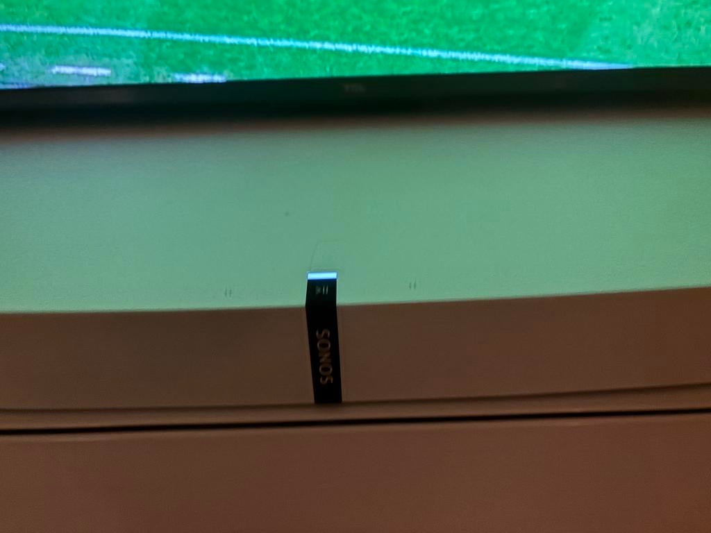 Sonos playbase wit, Audio, Tv en Foto, Ophalen, Met ingebouwde subwoofer, Gebruikt