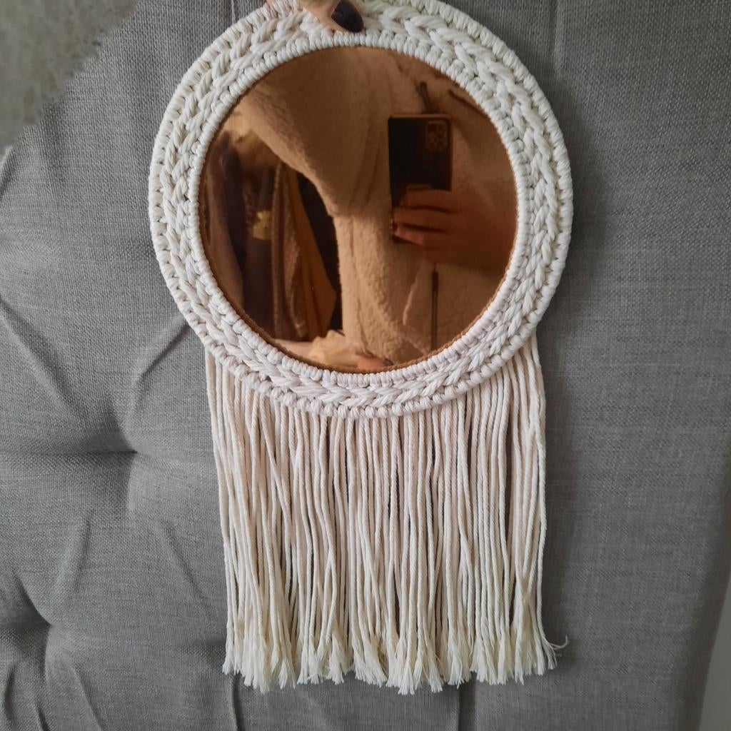 Nouveau miroir mural en macramé Ikea, Enlèvement