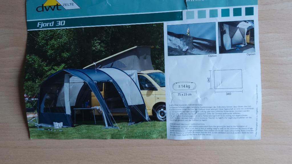 Tent, Ophalen, Zo goed als nieuw