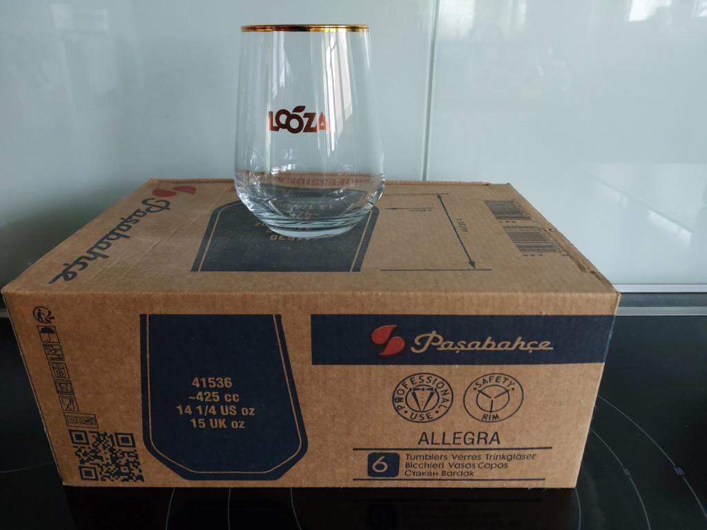 6 Looza glazen, Verzamelen, Ophalen, Nieuw, Frisdrankglas