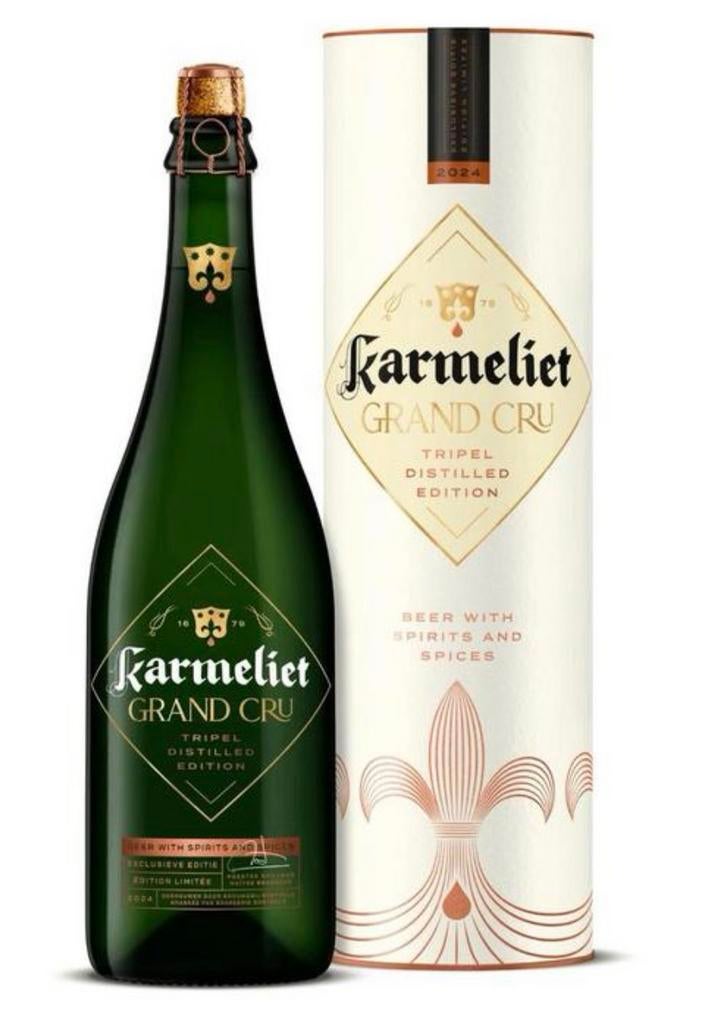 Metal reclamebord Karmeliet Grand Cru retro vintage mancave, Verzamelen, Ophalen of Verzenden, Zo goed als nieuw, Reclamebord