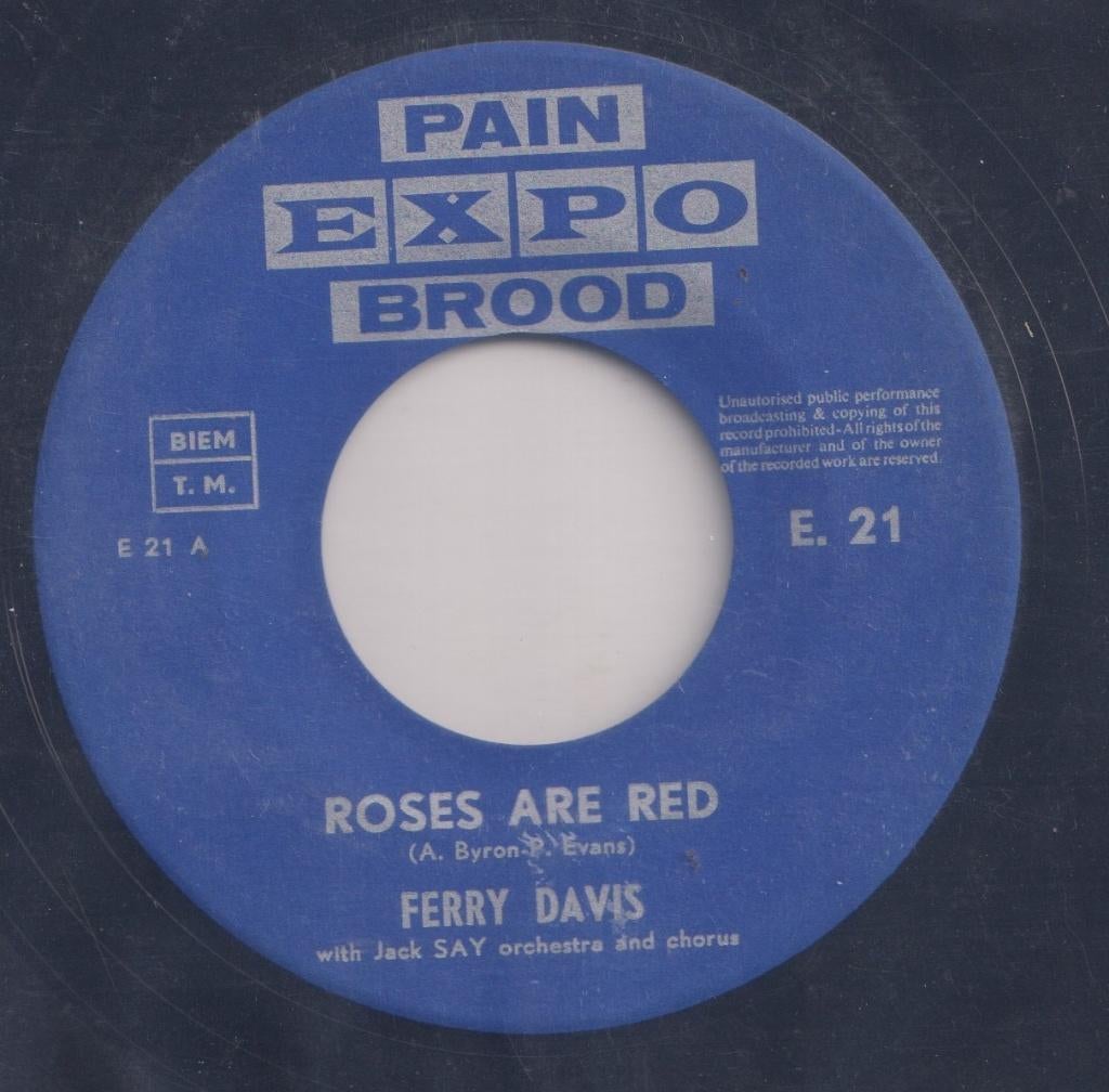 Ferry Davis – Roses are red / Home on the range – Single, Enlèvement ou Envoi, Utilisé, Pop