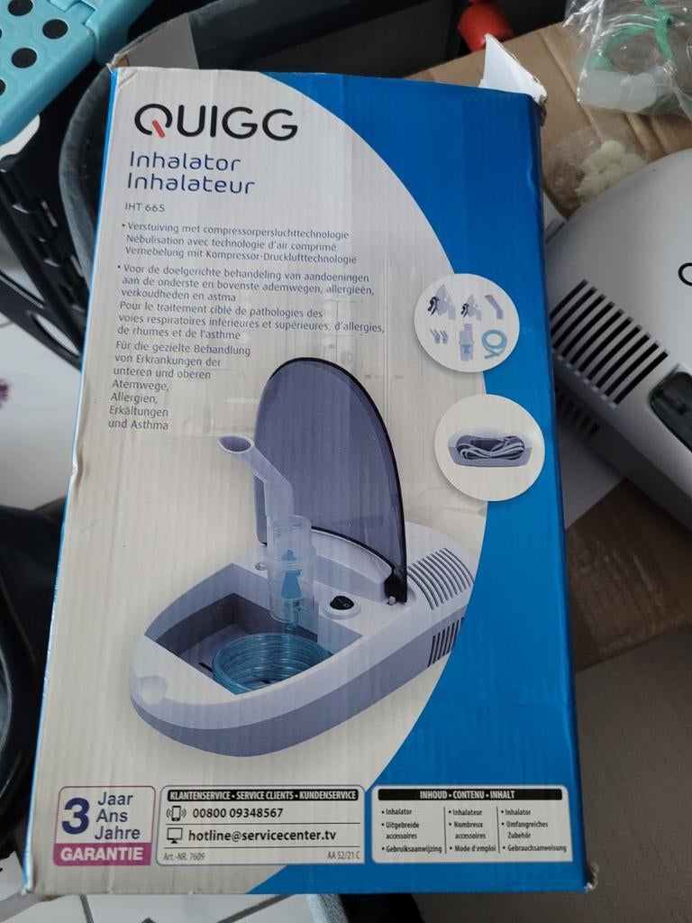 Inhalateur QUIGG IHT 66S – Comme neuf, Enlèvement ou Envoi
