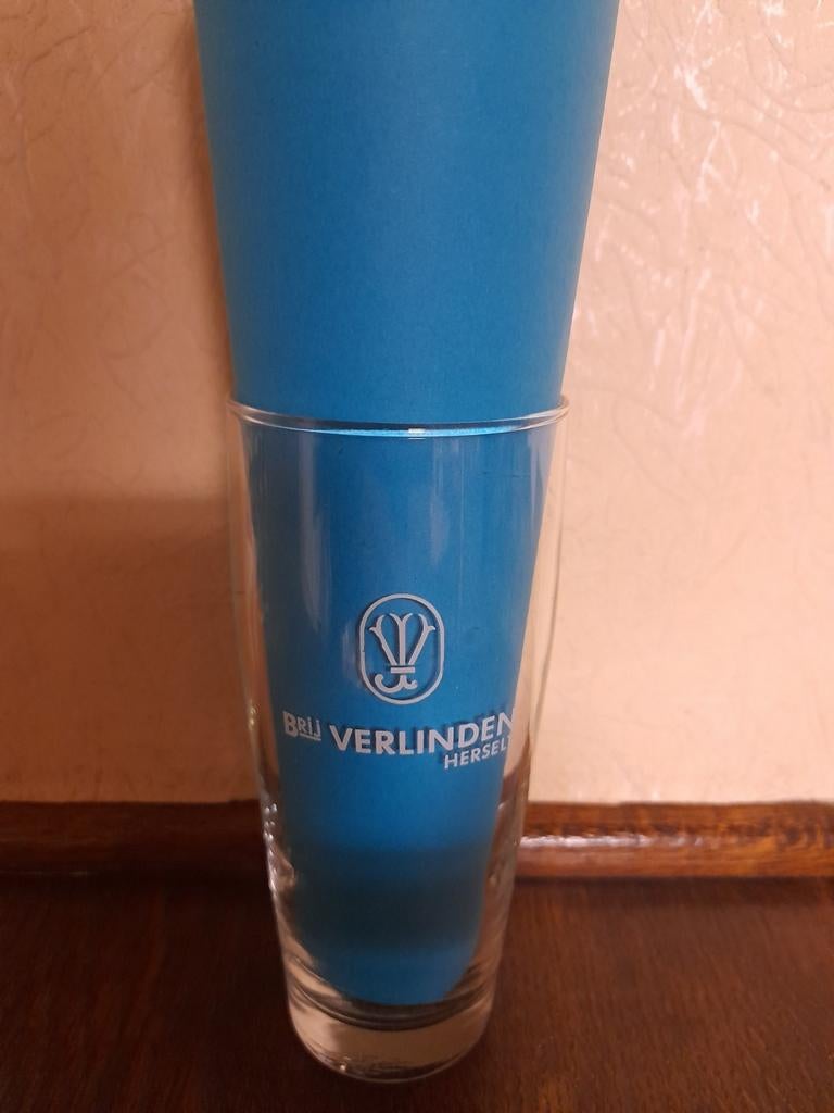 Bierglas brouwerij Verlinden Herstelt, Verzamelen, Ophalen of Verzenden, Gebruikt, Bierglas