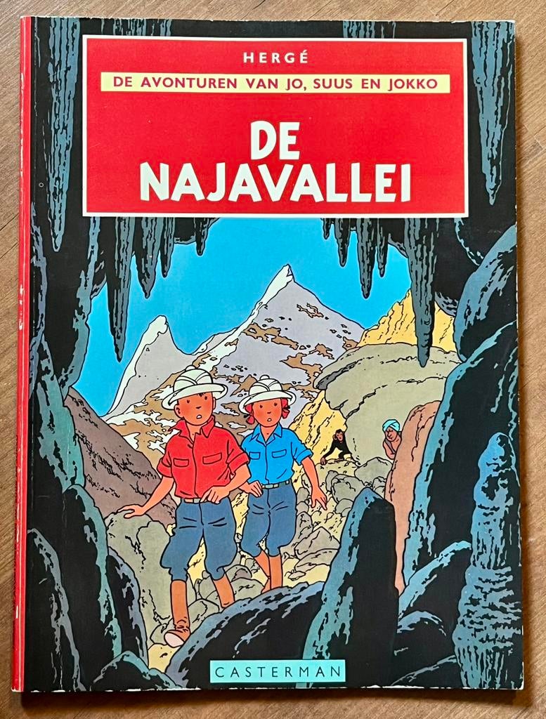 Jo, Suus en Jokko - De Najavallei - Hergé - Goede staat, Boeken, Eén stripboek, Ophalen of Verzenden, Zo goed als nieuw, Herge