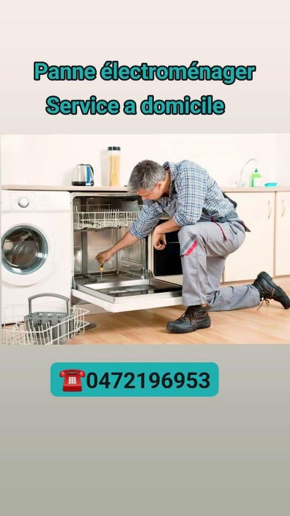 Panne électroménager ️ service rapide tel 0472196953, Enlèvement ou Envoi