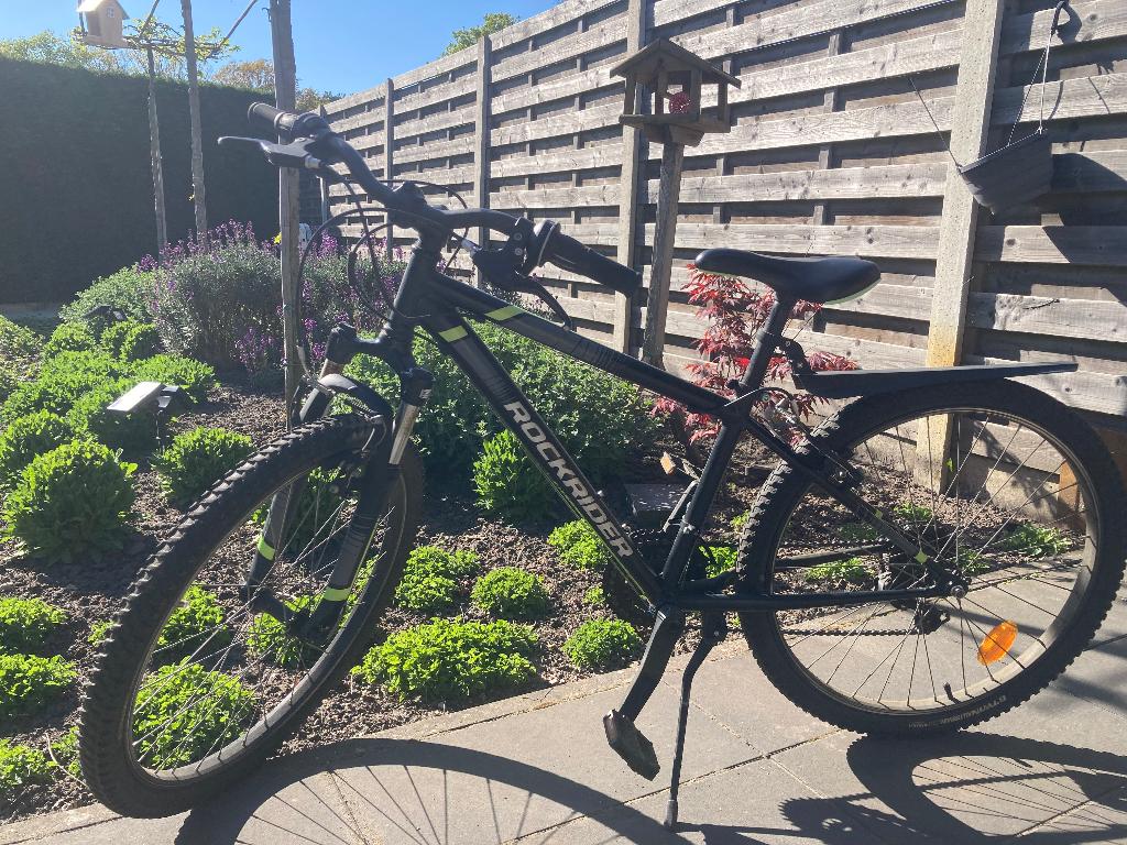 Mountainbike rockrider, Fietsen en Brommers, Ophalen, Velgrem, Versnellingen, Rockrider (Decathlon)