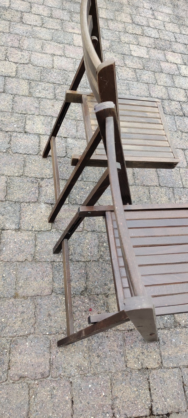 Houten plooistoeltjes,!, Ophalen