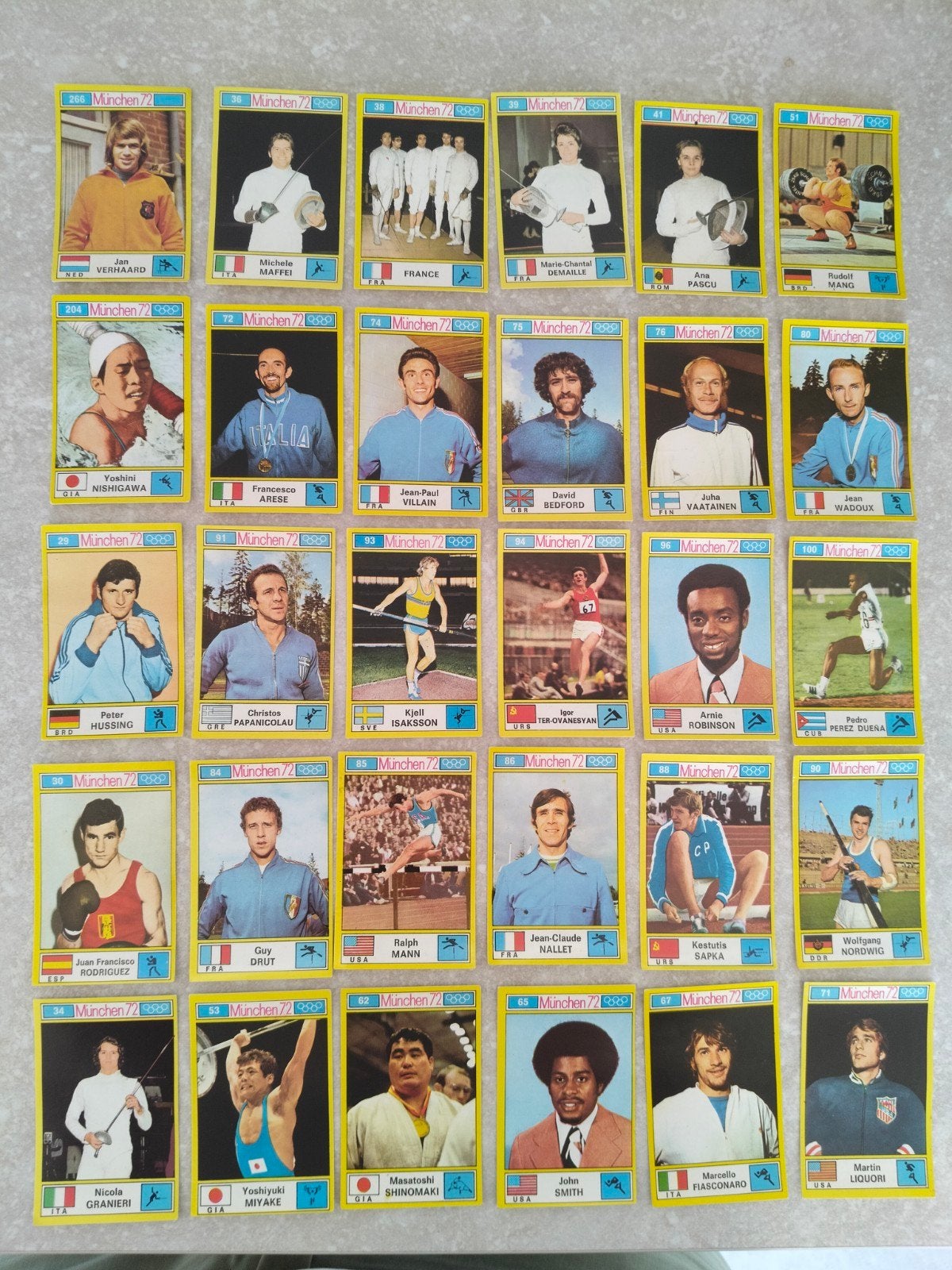30 orginele Panini plaatjes München 72, Enlèvement ou Envoi