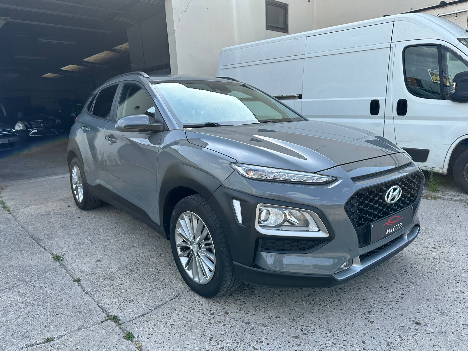 Hyundai Kona 1.6 T-GDI DCT 177CV, Autos, Hyundai, Argent ou Gris, Alarme, Euro 6, Entreprise