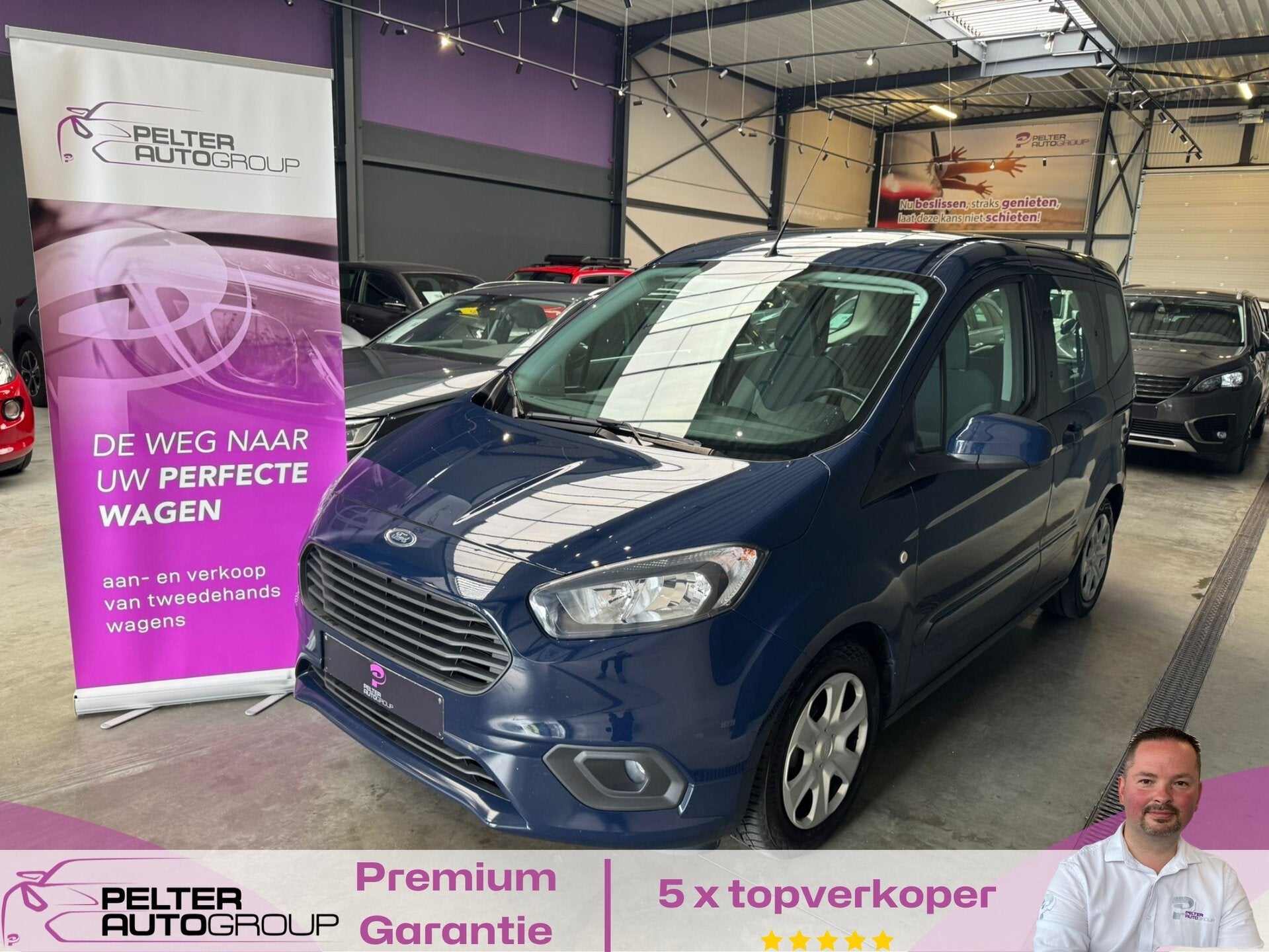 Ford Tourneo Courier 1.0 EcoBoost 5-zitpl 1ste Eig., Auto's, Bestelwagens en Lichte vracht, Bedrijf, Ford, https://public.car-pass.be/vhr/b64a2e8b-3979-447c-a5e4-c7e0ce965ec7