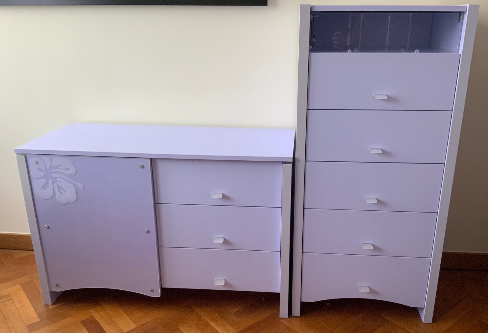 Meubles Gautier mauve - chambre fille enfant/ado, Enlèvement, Utilisé, Commode