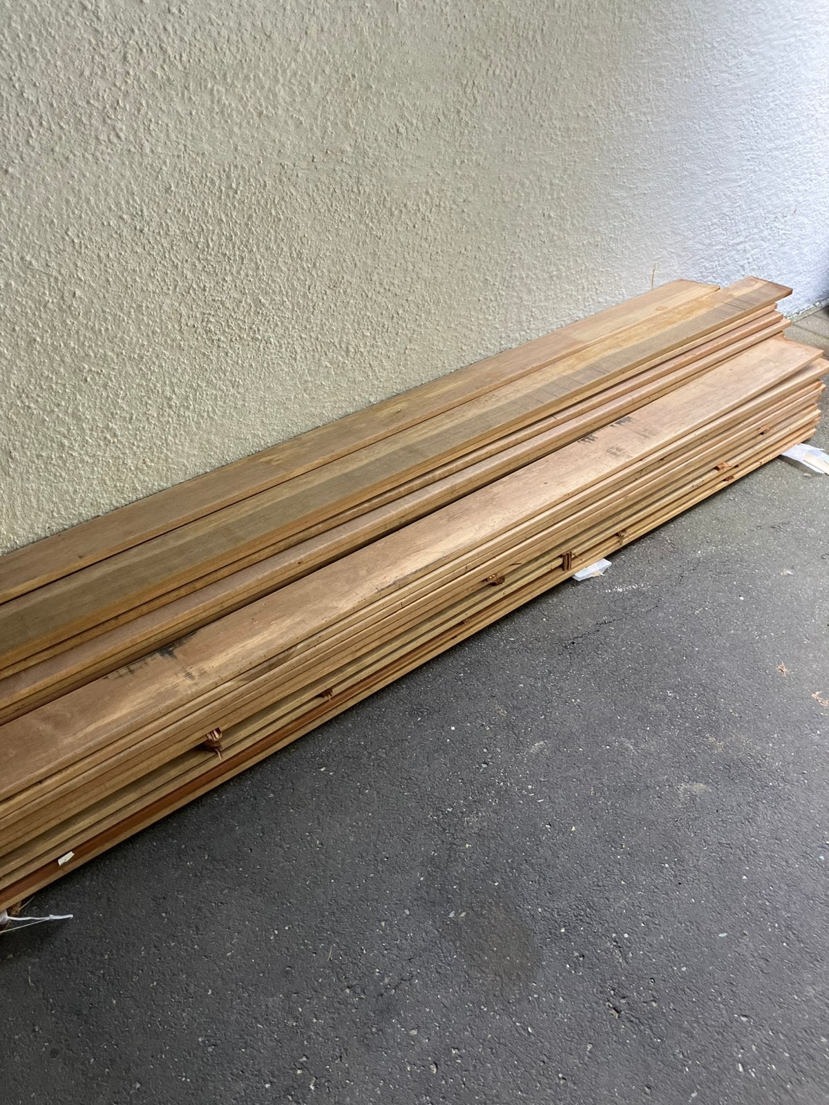 45 Guyana Ipé hardhout planken te koop, Ophalen, Minder dan 25 mm, Zo goed als nieuw, 200 tot 250 cm