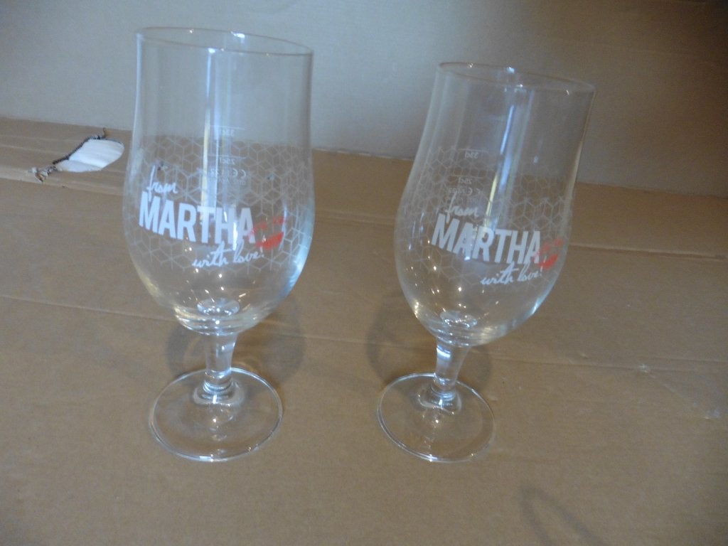 martha glas, Verzamelen, Ophalen of Verzenden, Nieuw, Bierglas