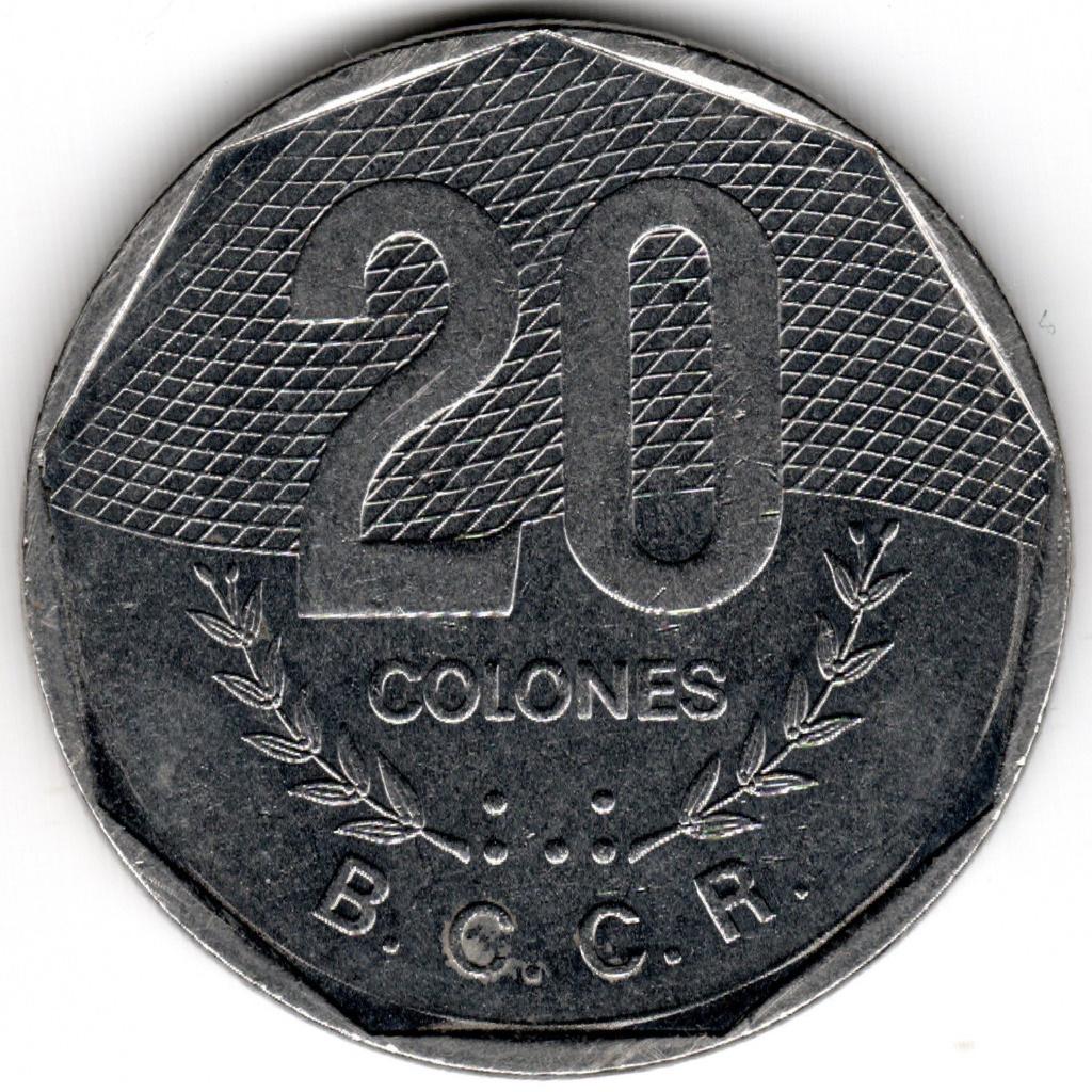 Costa Rica : 20 Colones 1983 KM #216 .1 Ref 15447, Enlèvement ou Envoi, Amérique centrale, Monnaie en vrac