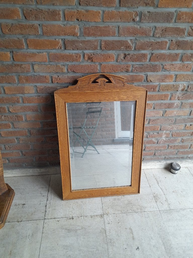 spiegel in houten kader, Antiek en Kunst, Antiek | Spiegels, Ophalen