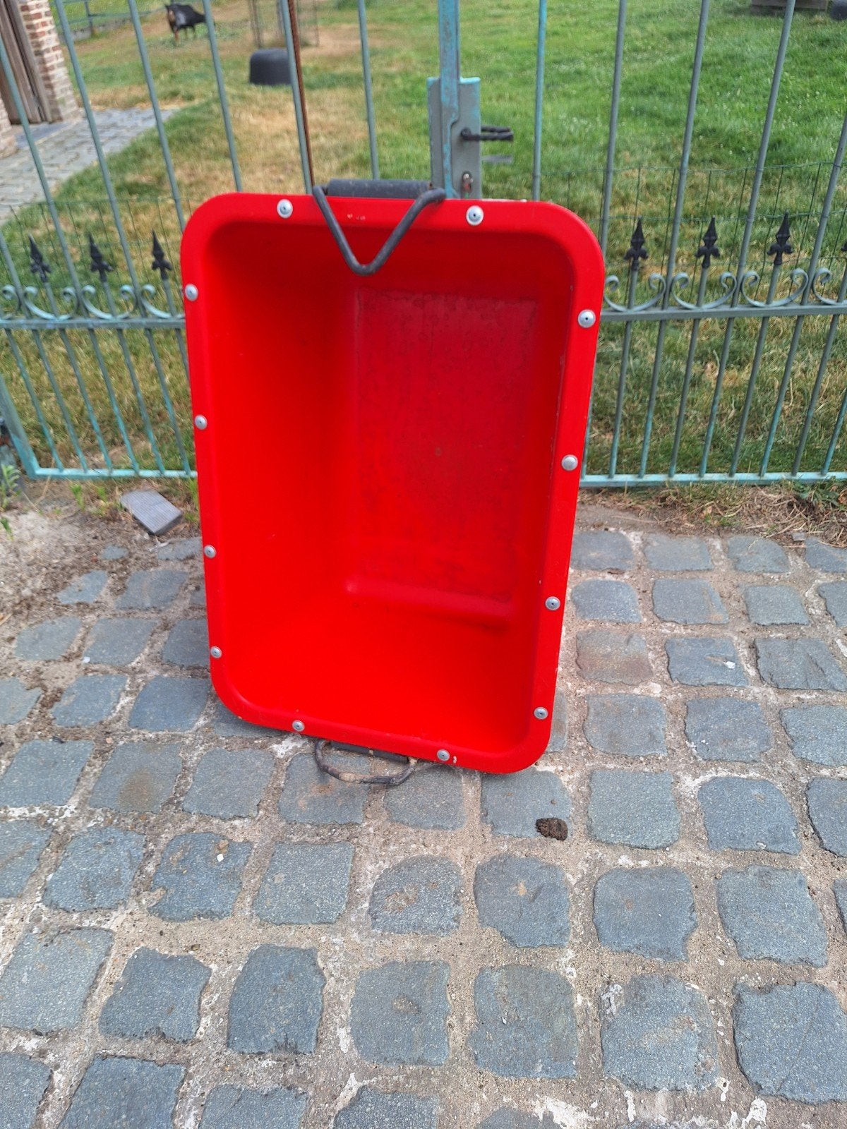 Mortelbak 200 liter, Ophalen