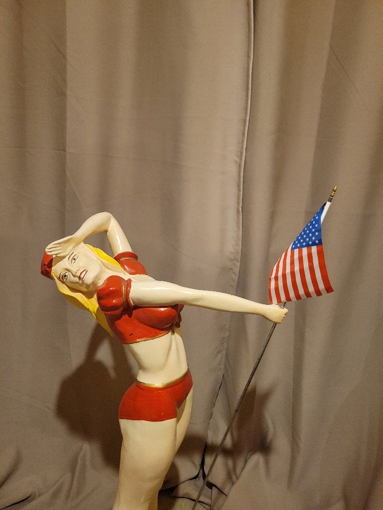 Pin-up à grande image avec drapeau américain, Livres, BD, Enlèvement, Comme neuf