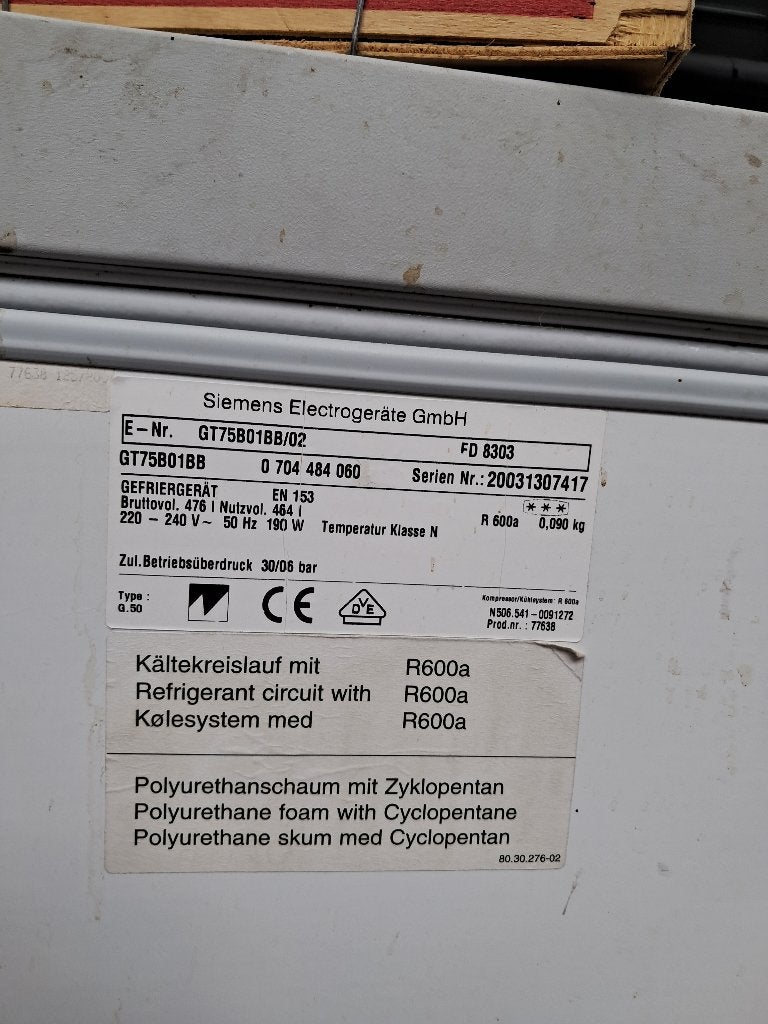 Congelateur, Electroménager, Congélateur, 85 à 120 cm, Enlèvement, Utilisé