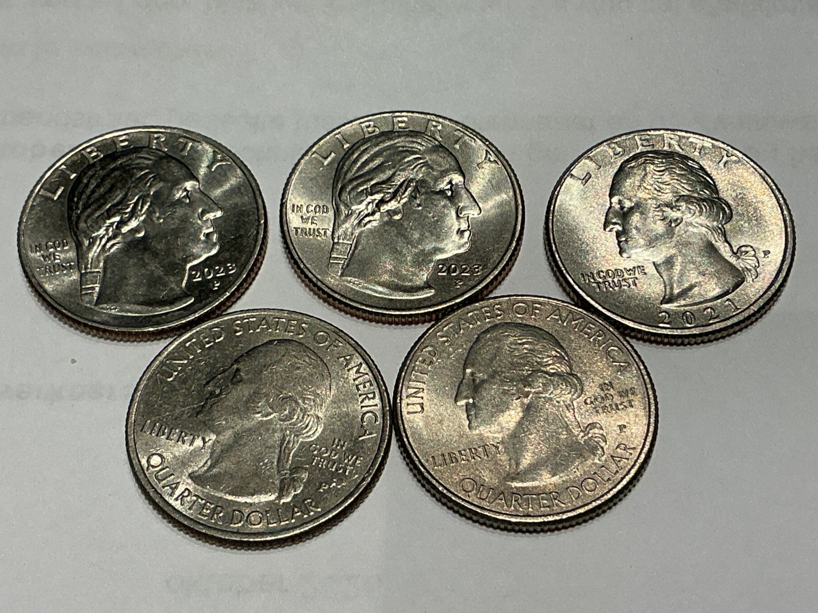 USA 5 x Quarter dollar verschillende lot 8, Postzegels en Munten, Ophalen of Verzenden