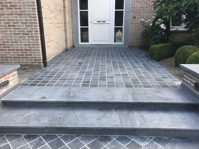 Tegels Belgische blauwe steen 80 m2, Ophalen, Overige materialen, Overige typen, Nieuw