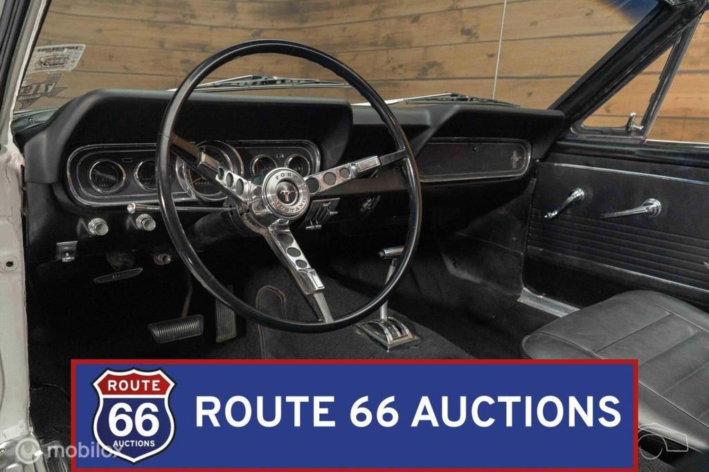 Ford Mustang Cabriolet | 1966 | Route 66 Auctions, Auto's, Zwart, Bedrijf, Handgeschakeld, Overige carrosserie