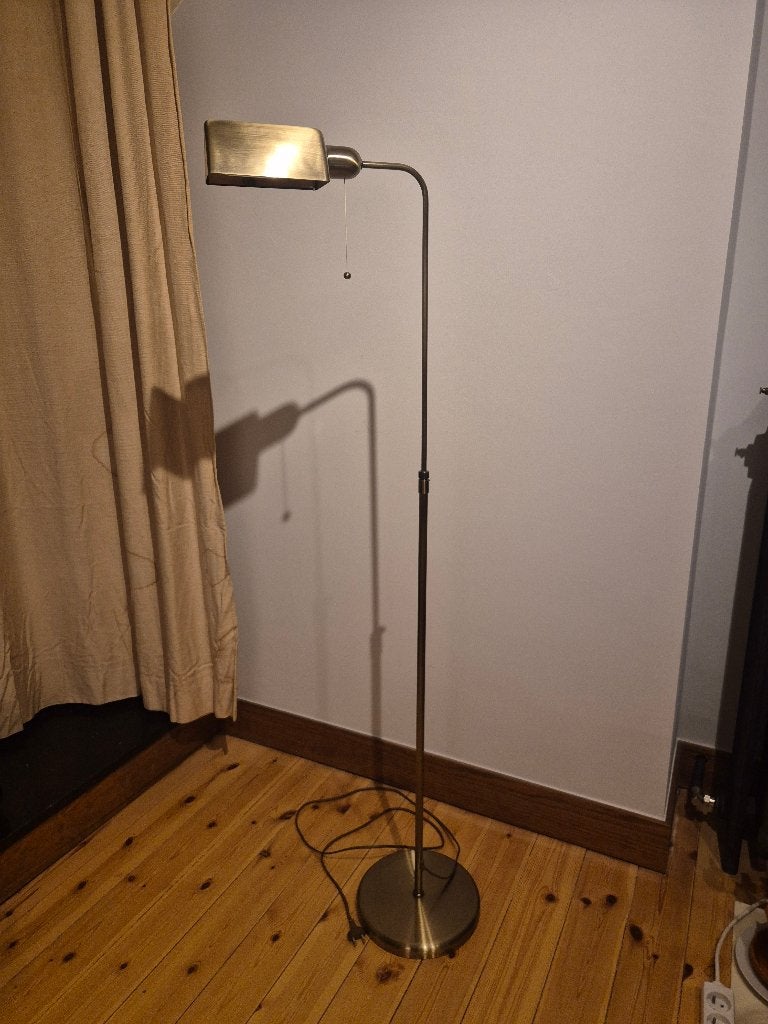 Lampe de lecture vintage dorée, Maison & Meubles, Enlèvement, Comme neuf, Métal