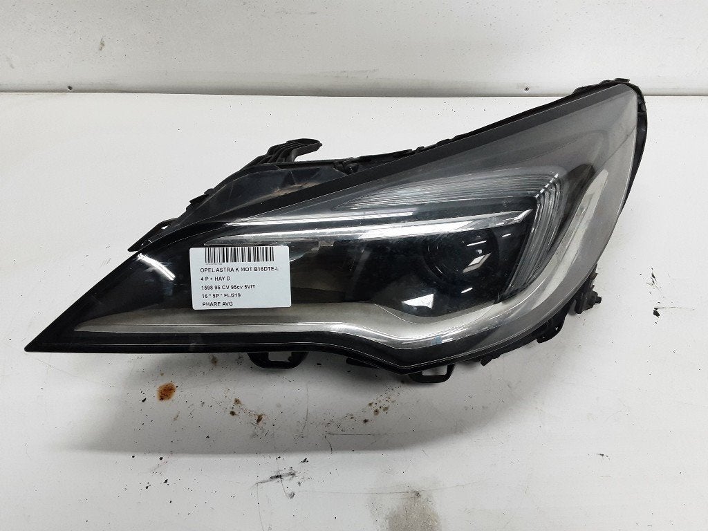 PHARE / OPTIQUE AVANT GAUCHE Opel Astra K (39047198), Utilisé, Rue de l'Espoir 34 34
4030  GRIVEGNÉE, BE, Info@Collignon.be, Opel