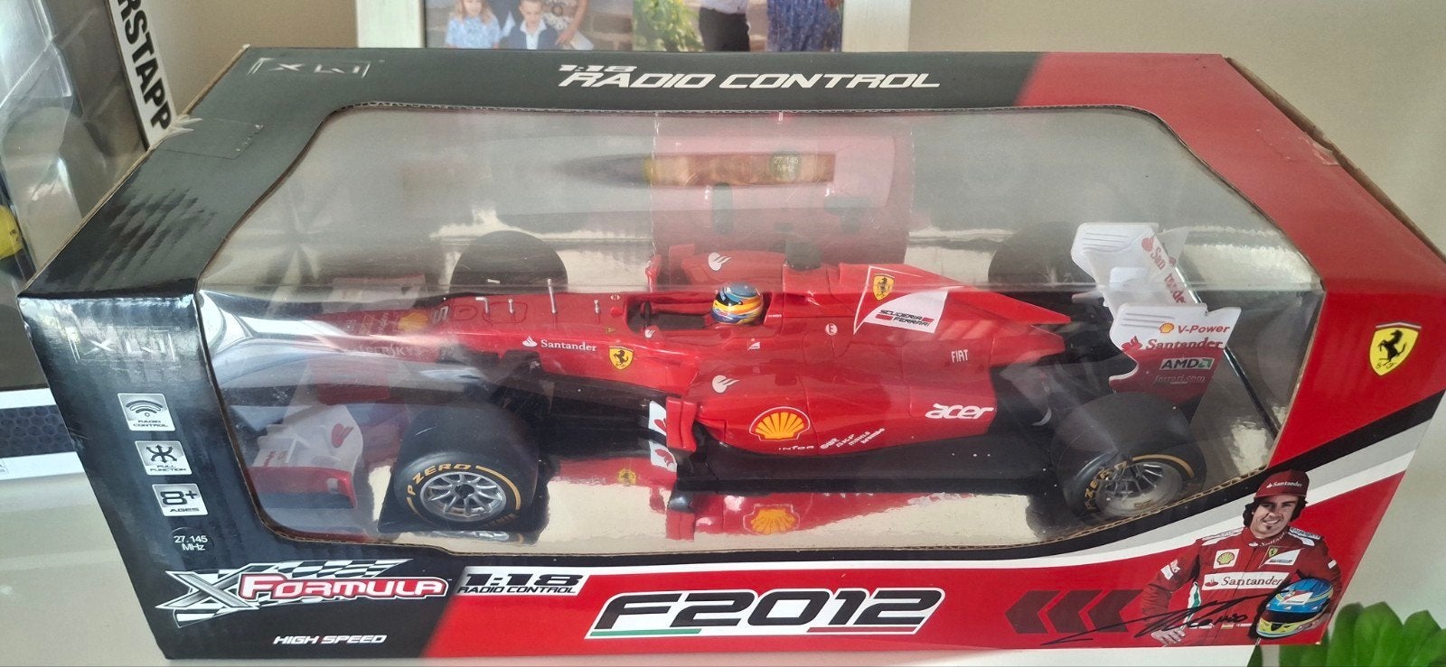 Ferrari F2012 F1 Radio Control 1:18 (Fernando Alonso) - Nieu, Ophalen of Verzenden, Auto