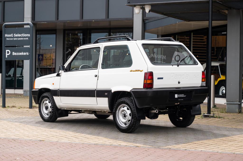Fiat Panda 1.1 Trekking 4x4 (bj 1998), Auto's, Stof, Overige kleuren, Bedrijf, Blauw